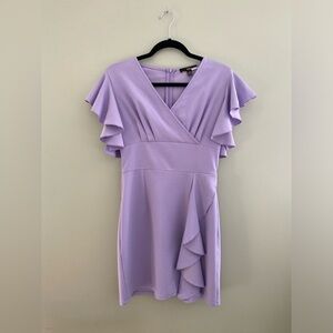 Purple Knitee Cocktail Dress